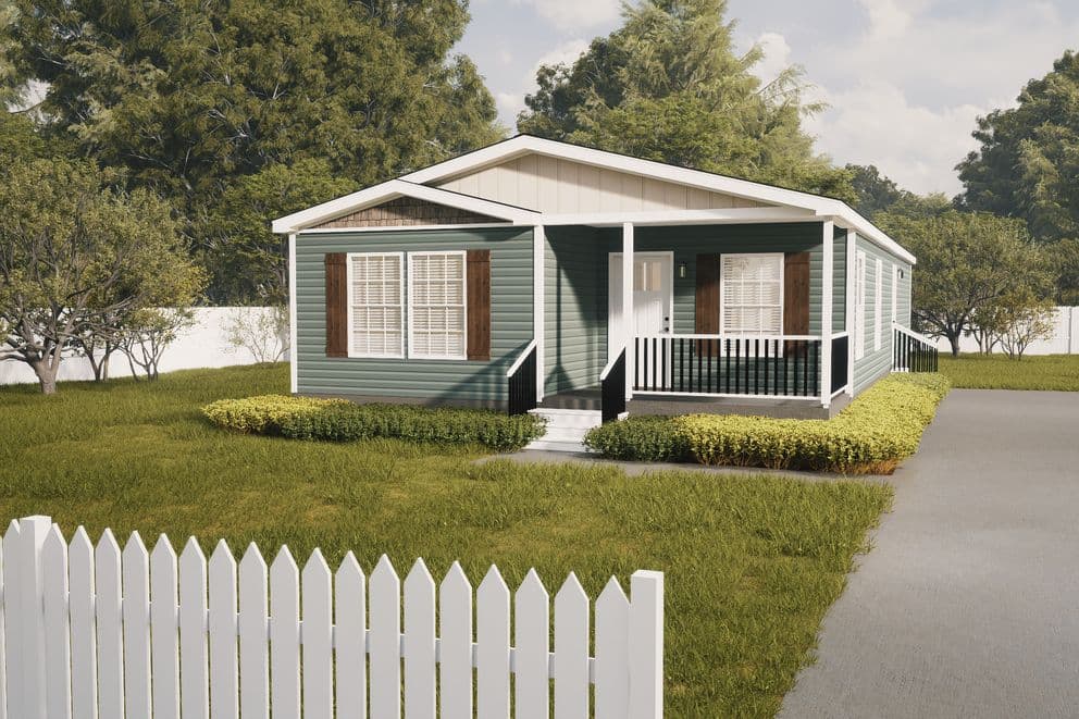 The cottage hud hero, elevation, and exterior home features