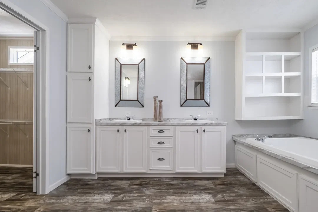 The leahy bathroom home features