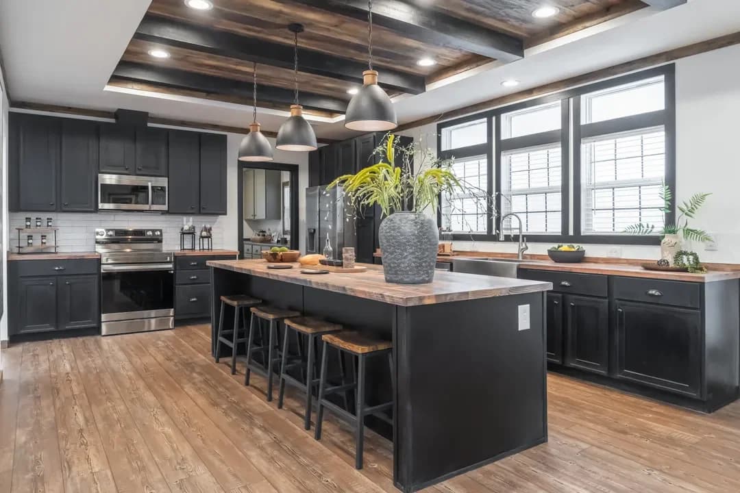 The mill house kitchen home features