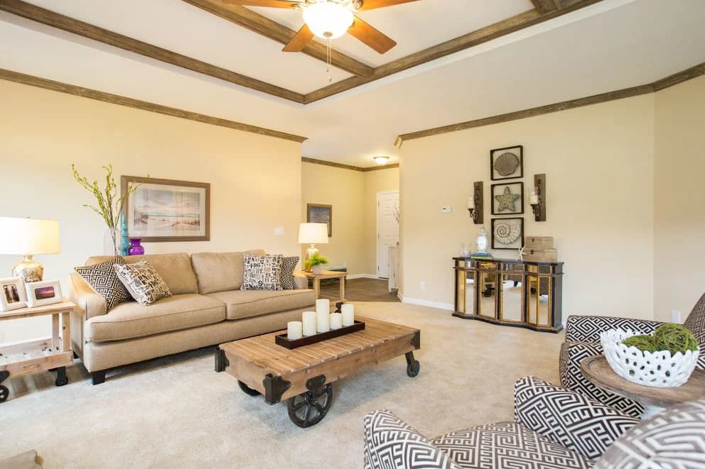 The sanibel mod interior home features