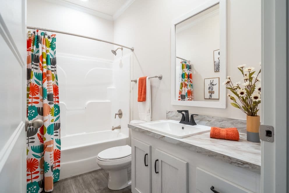 Blue bay mod bathroom home features