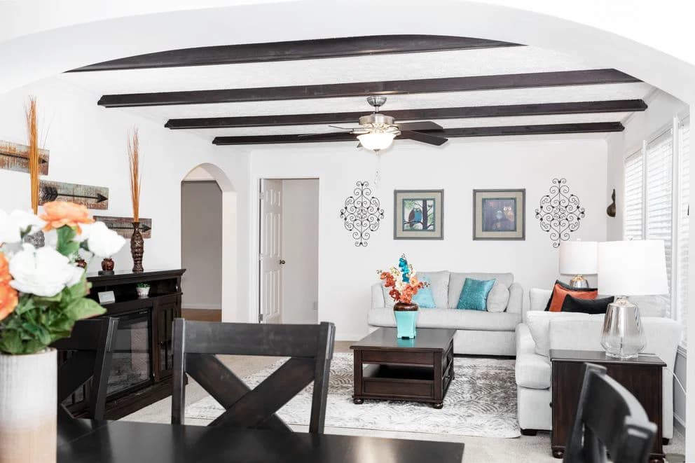 The georgetown mod interior home features