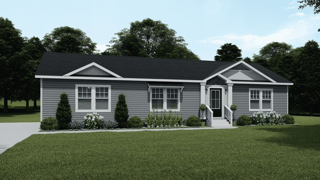 The magnolia hud exterior and elevation home features