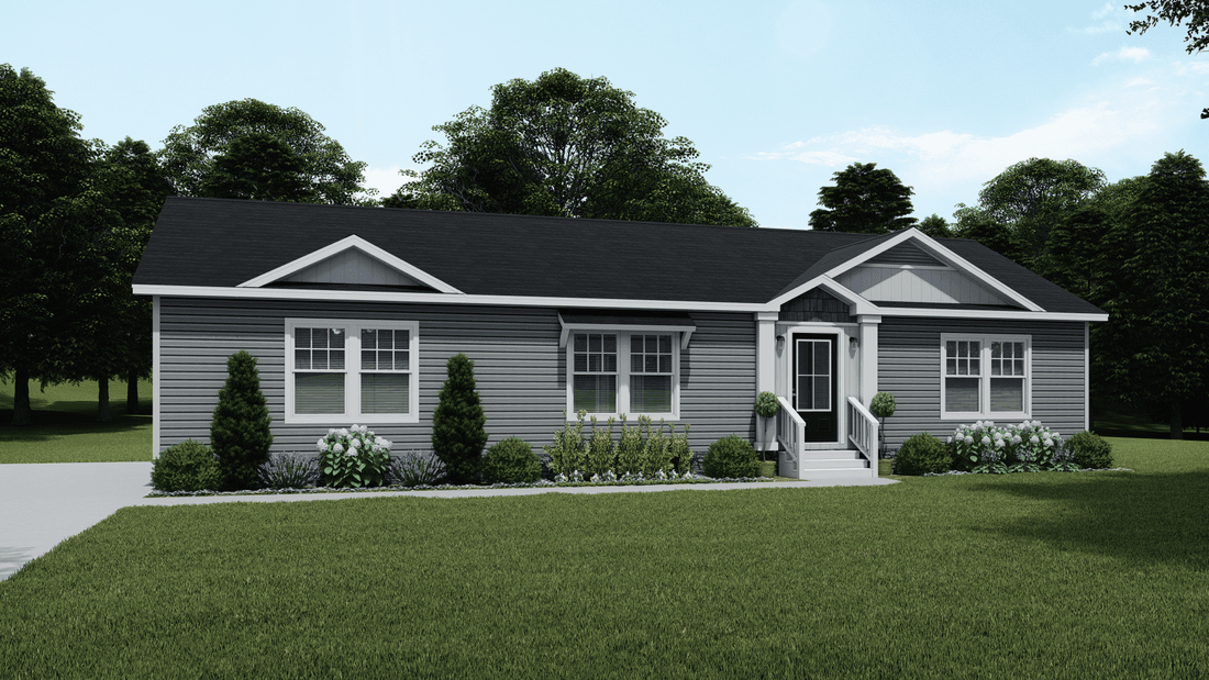The magnolia hud exterior and elevation home features