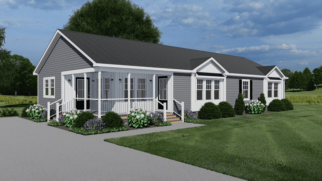 Southern belle mod hero, elevation, and exterior home features