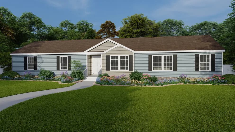 The georgetown mod hero, elevation, and exterior home features