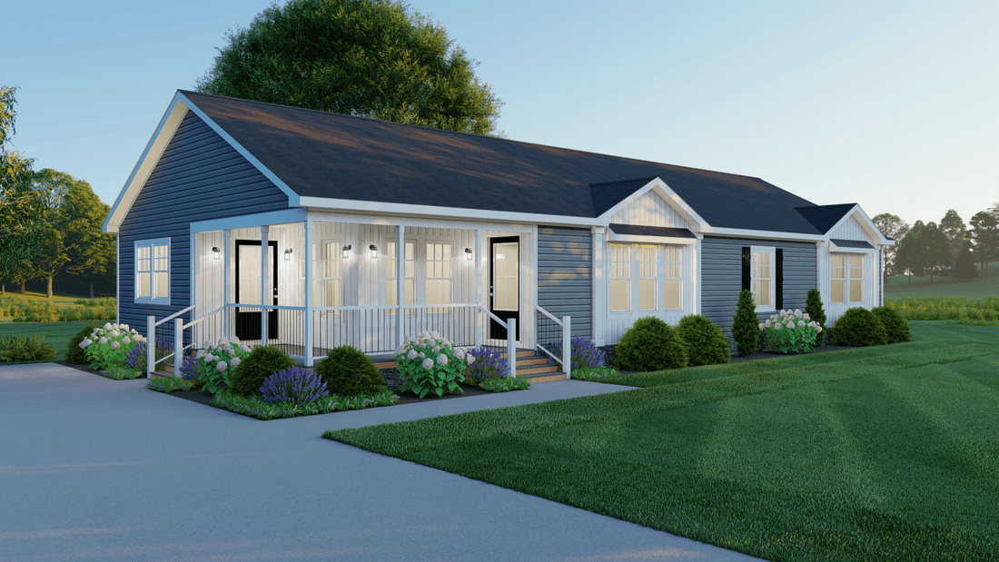 Southern belle mod exterior home features