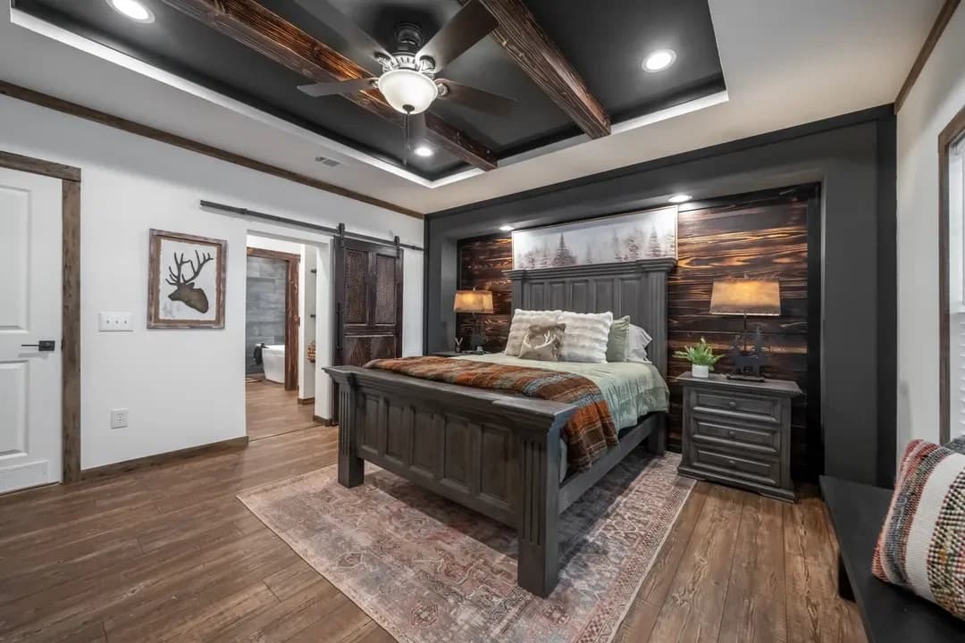 The mill house bedroom home features
