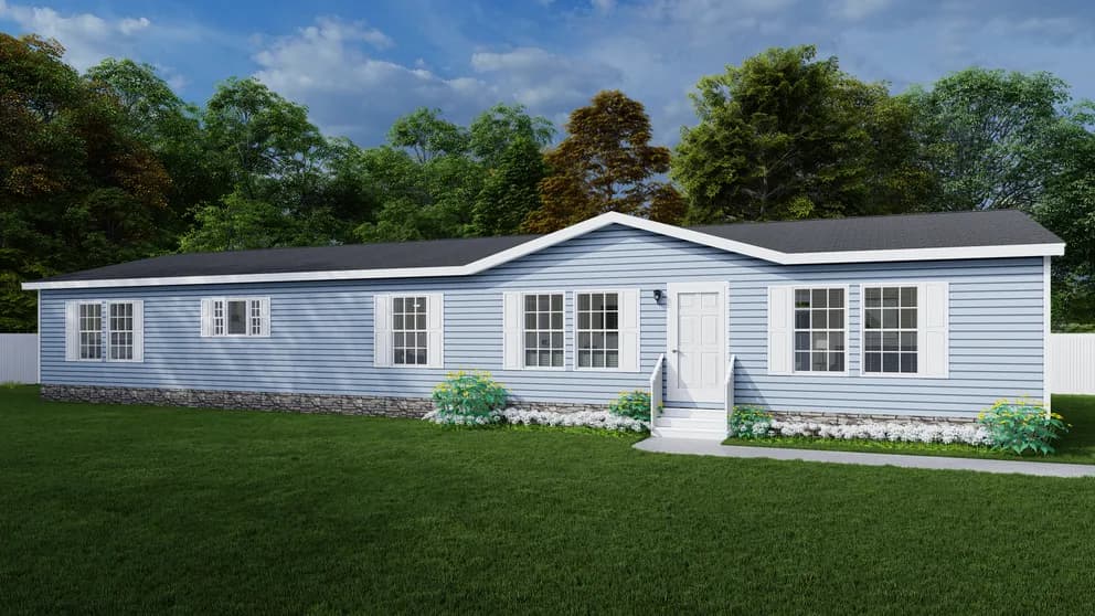 The palmetto mod elevation and exterior home features