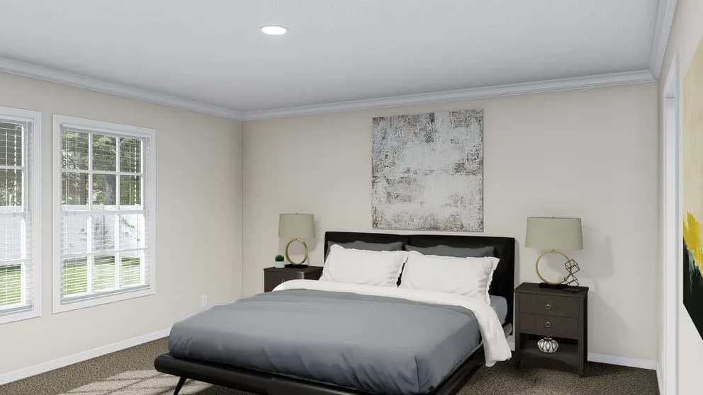The palmetto mod bedroom home features