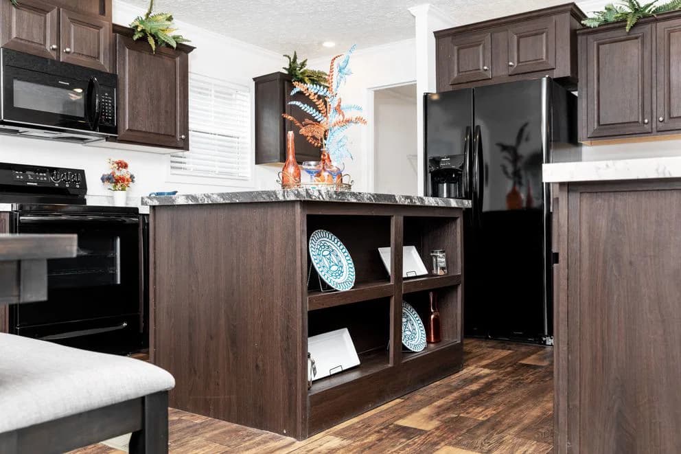 The georgetown mod kitchen home features
