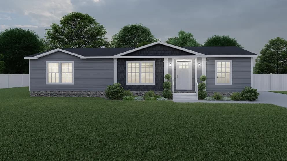Blue bay hud elevation and exterior home features
