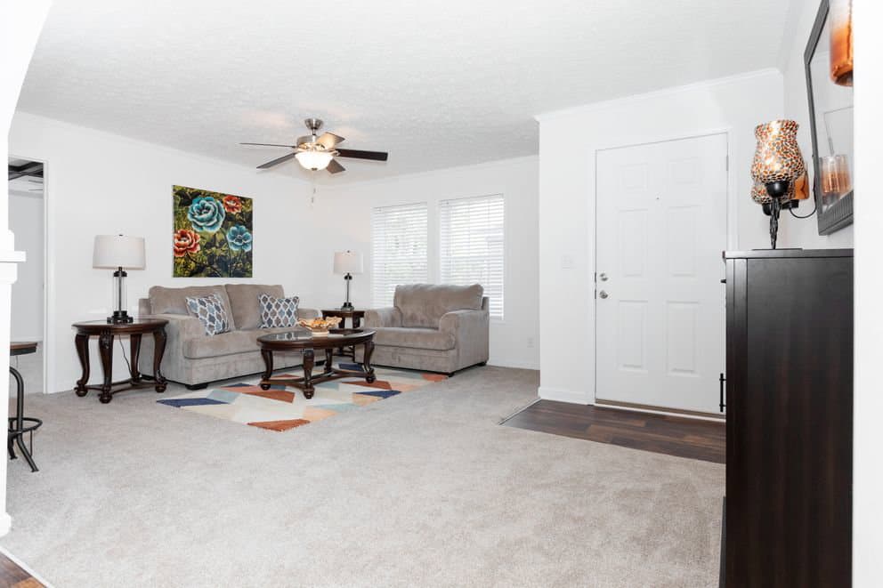 The georgetown mod interior home features