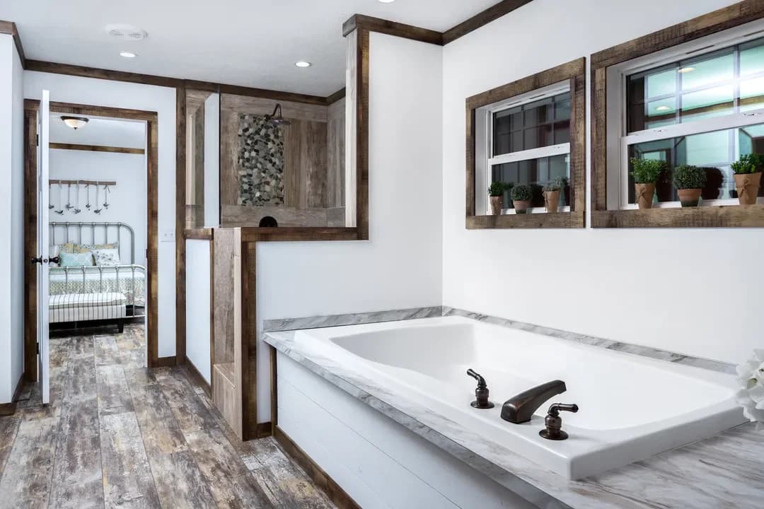 The liza jane bathroom home features
