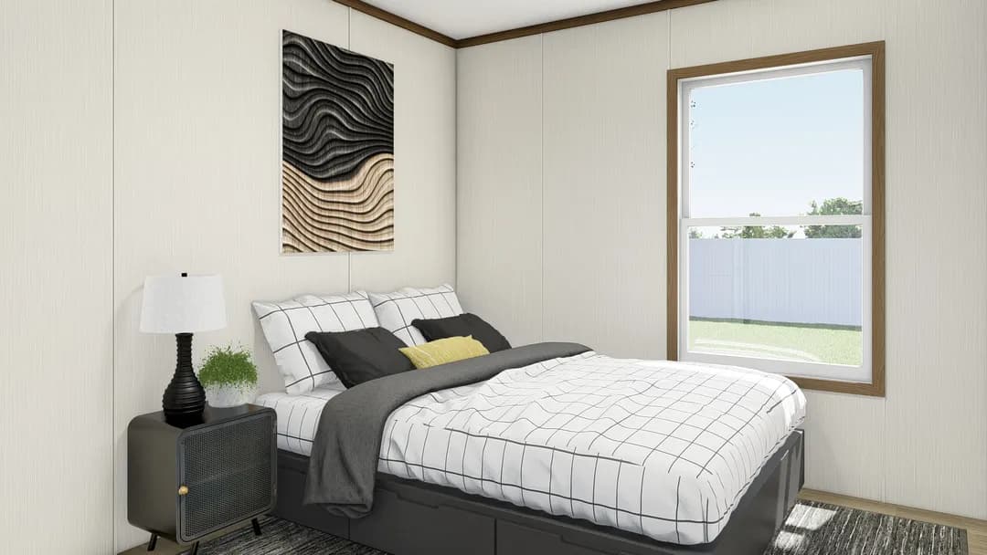 Glimpse bedroom home features