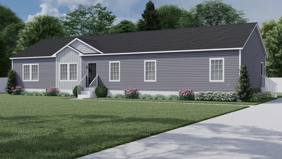 The osprey mod hero, elevation, and exterior home features