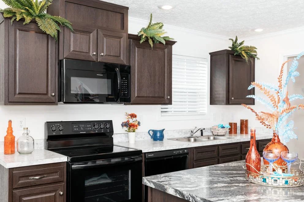 The georgetown mod kitchen home features