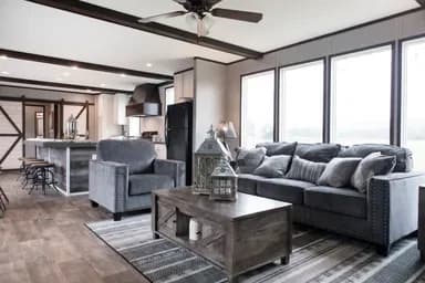 The seaside interior home features