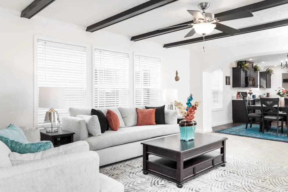 The georgetown mod interior home features