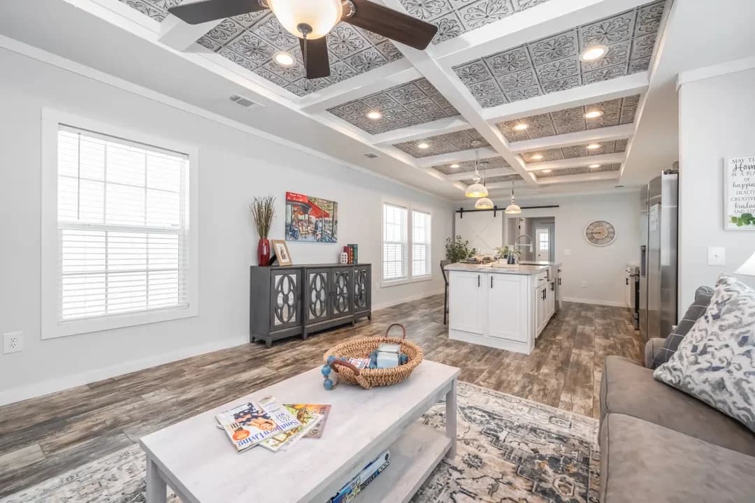 The dewey interior home features