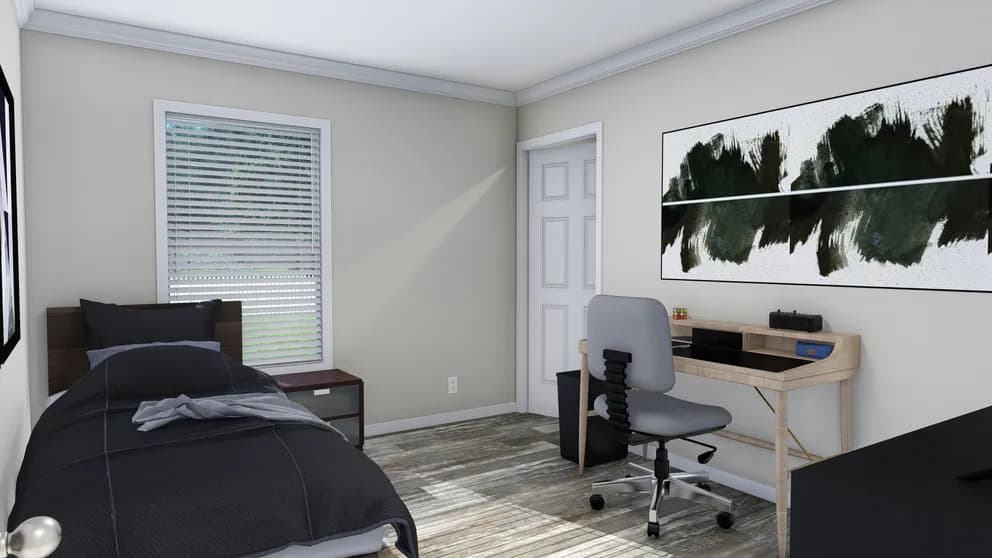 The beau mod bedroom home features