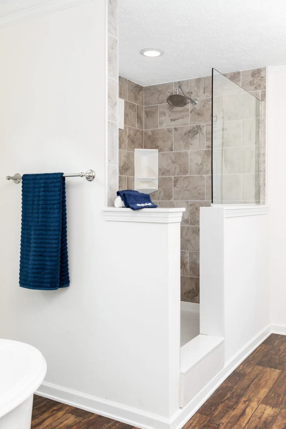 The georgetown mod bathroom home features