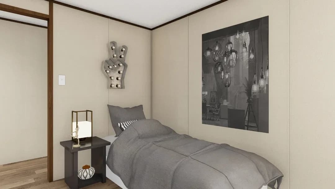 Grand bedroom home features