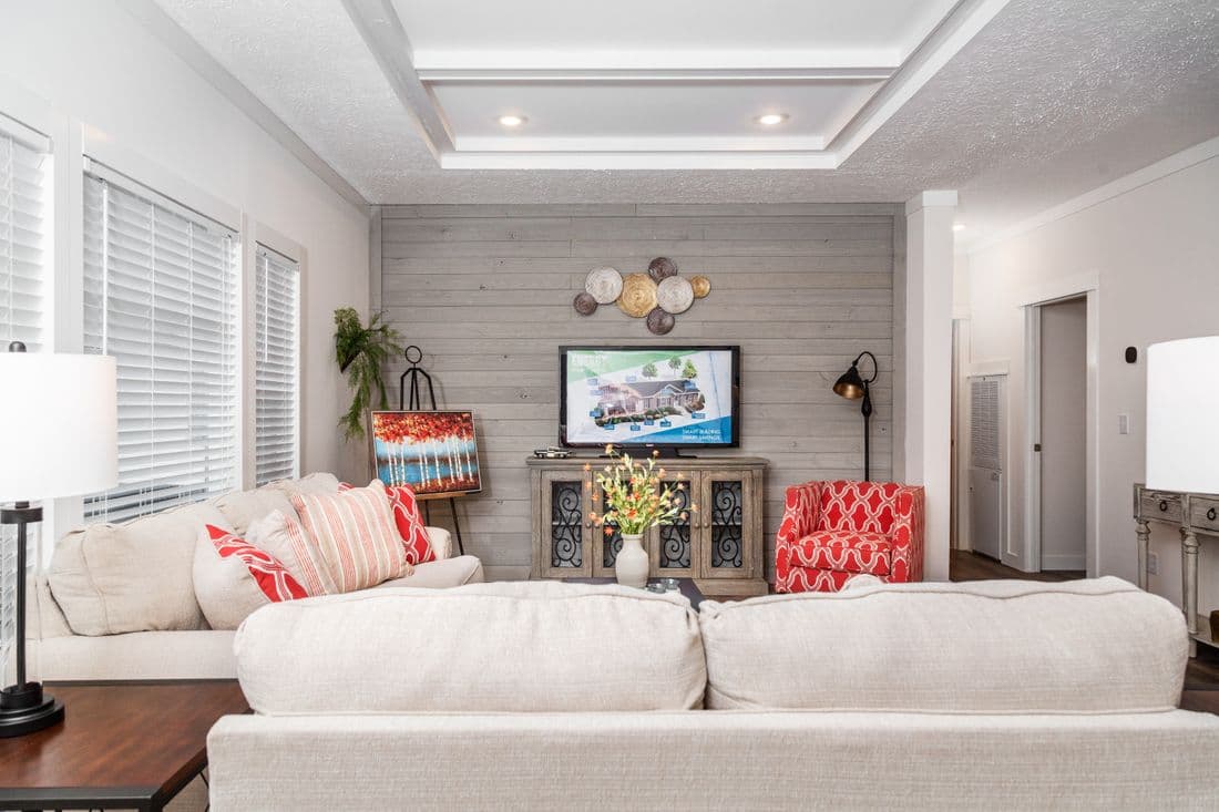The magnolia mod interior home features