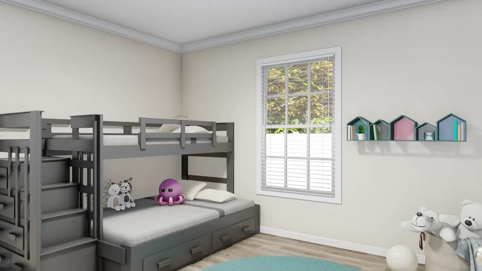 The palmetto mod bedroom home features