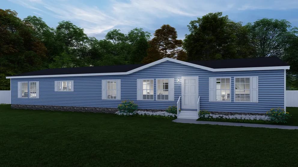 The palmetto mod elevation, exterior, and hero home features