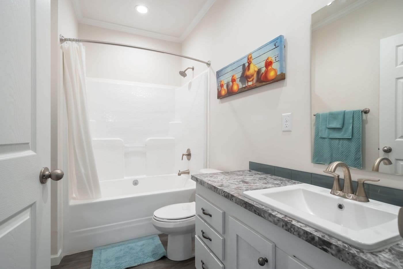 The raelyn mod bathroom home features