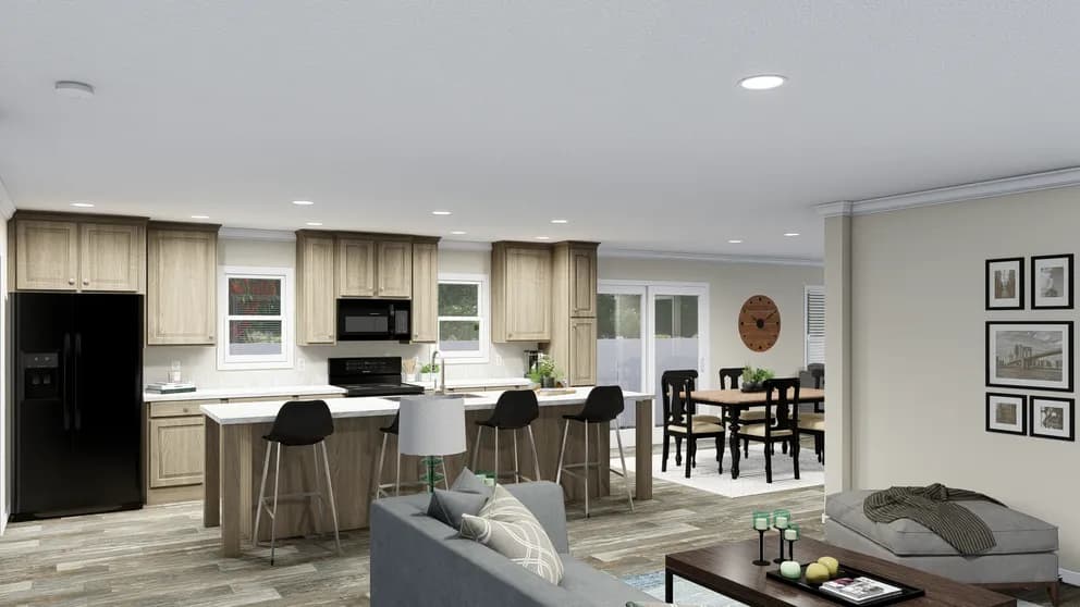 The sandpiper hud kitchen home features