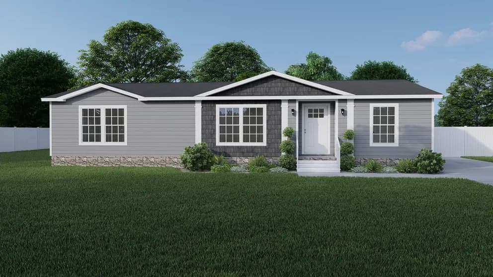 Blue bay hud hero, elevation, and exterior home features