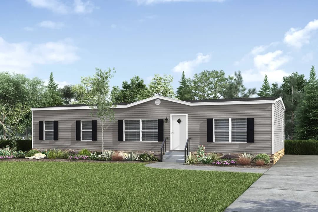The morris elevation and exterior home features