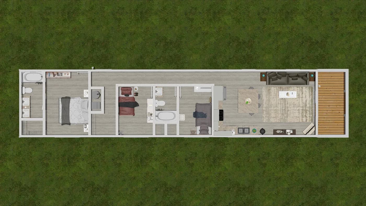 Canyon interior home features