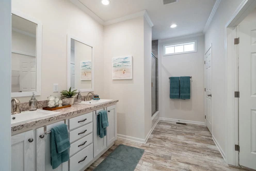 The cottage hud bathroom home features