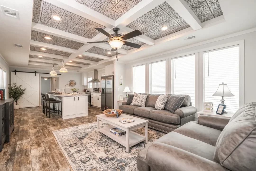 The dewey interior home features