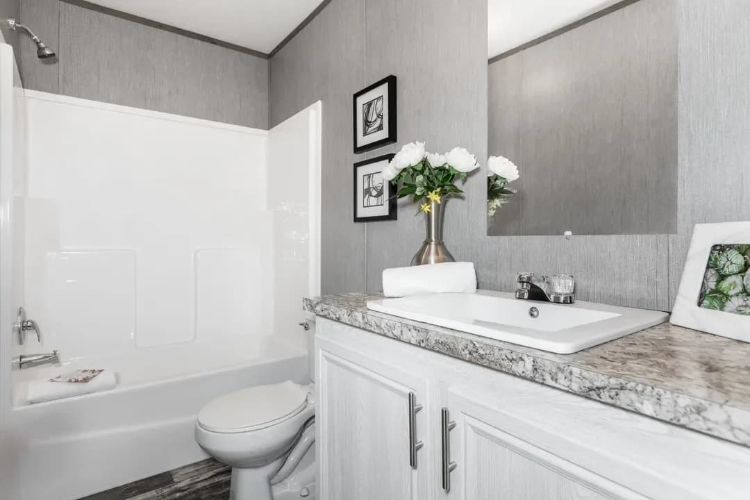 The morris bathroom home features