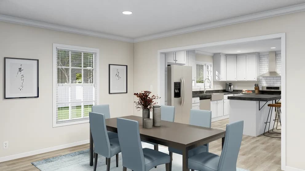 The palmetto mod kitchen home features