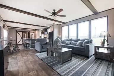 The seaside interior home features