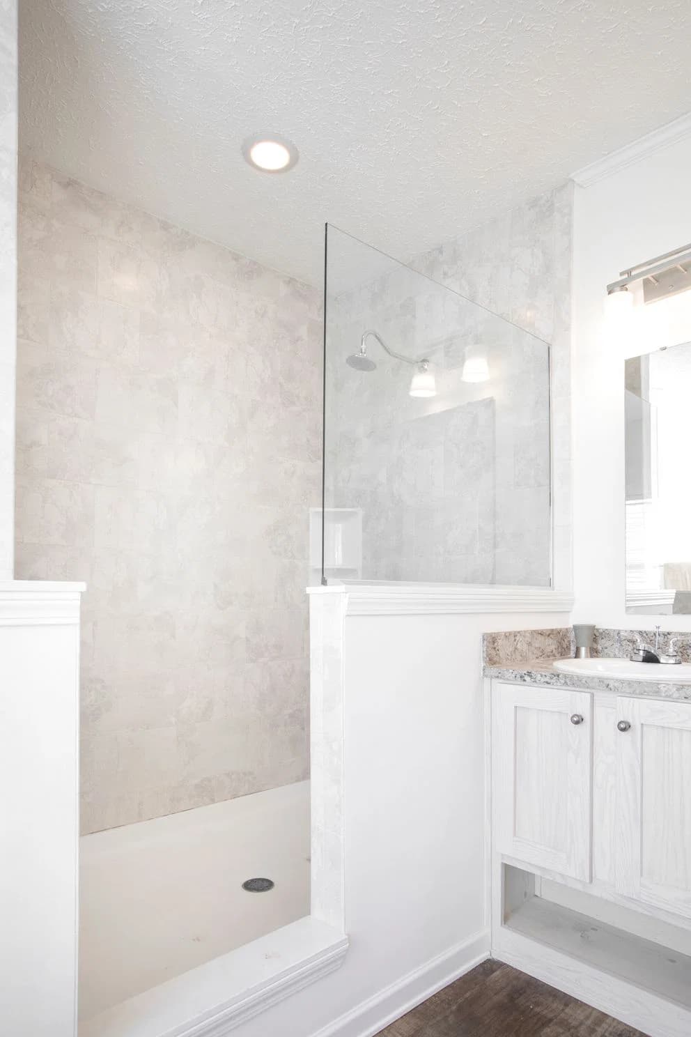 The whitecap mod bathroom home features