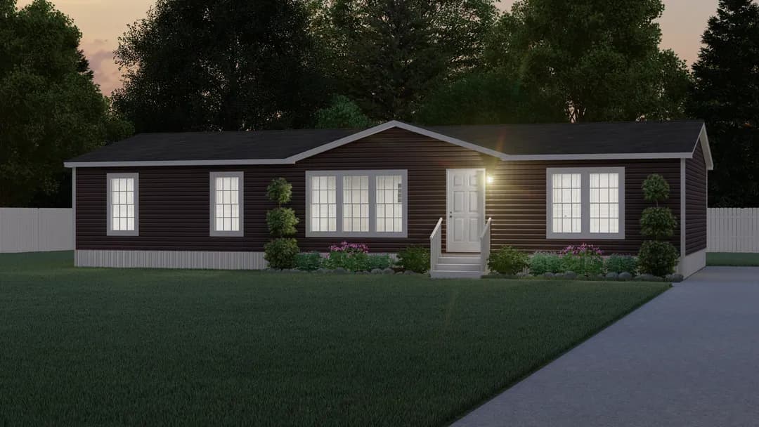 The stark elevation and exterior home features