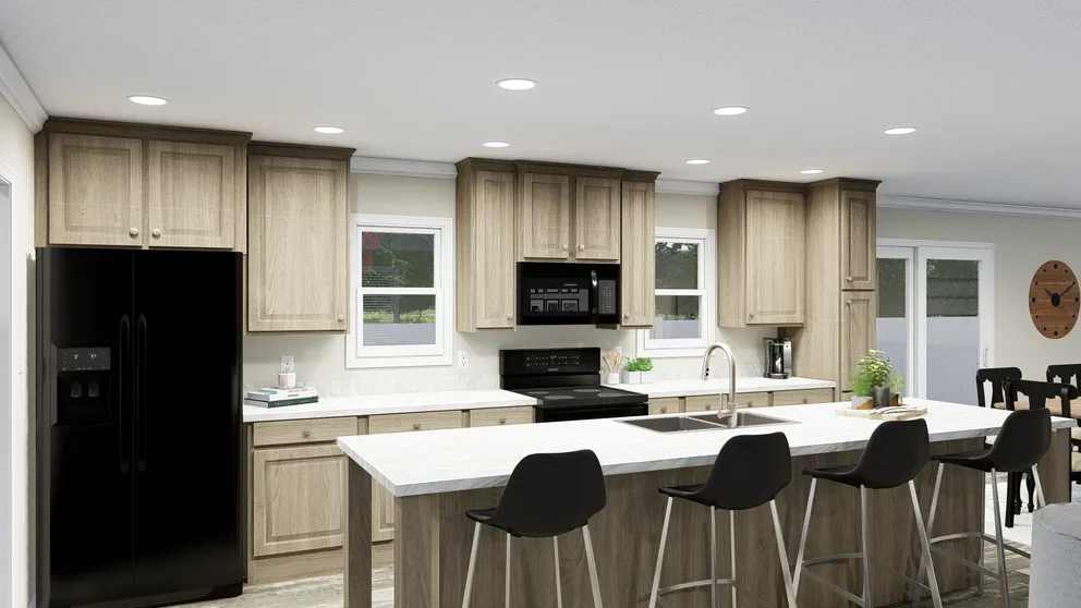 The sandpiper hud kitchen home features