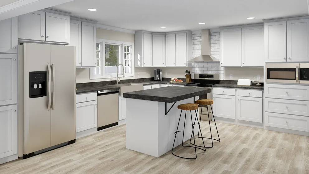 The palmetto mod kitchen home features