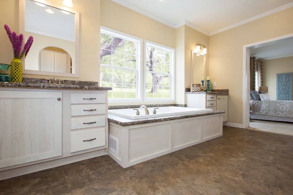 The sanibel mod bathroom home features