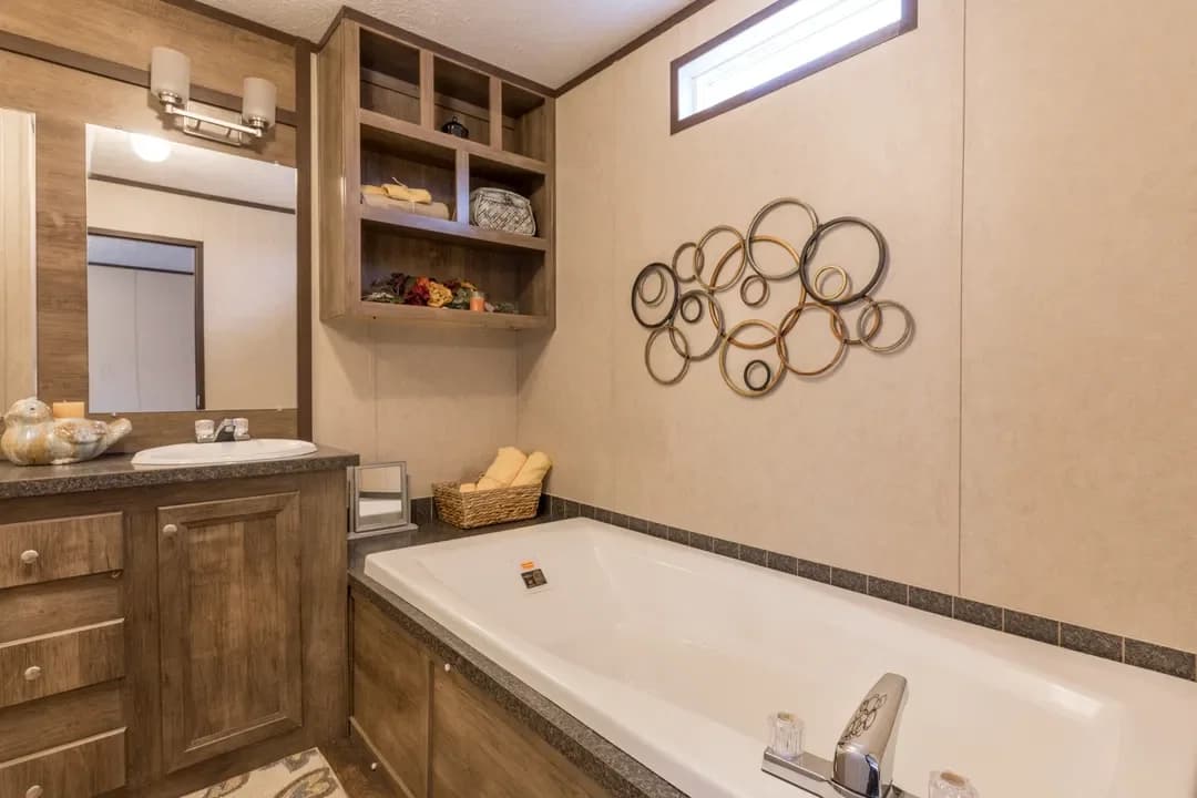 The anniversary bathroom home features