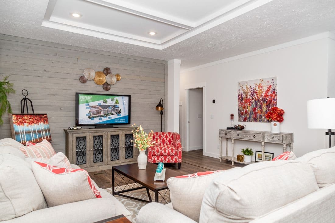 The magnolia mod interior home features