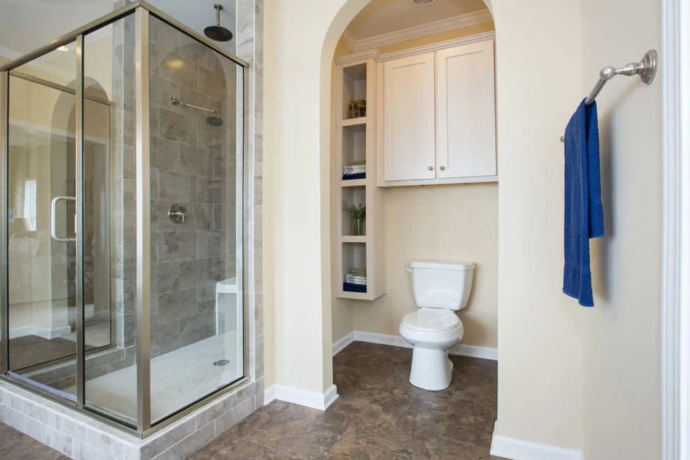 The sanibel mod bathroom home features