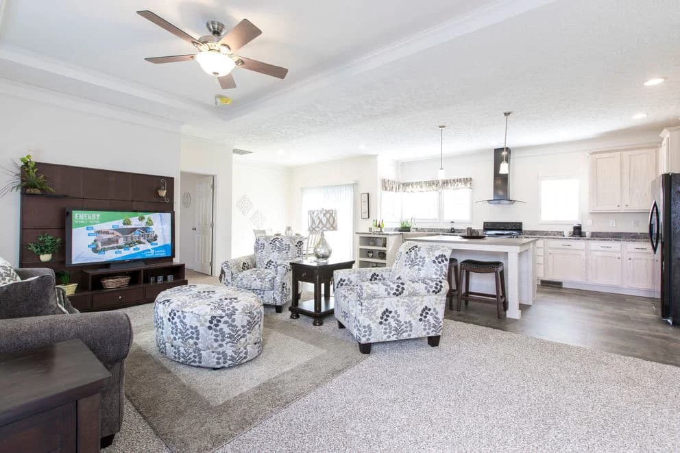 The whitecap mod interior home features