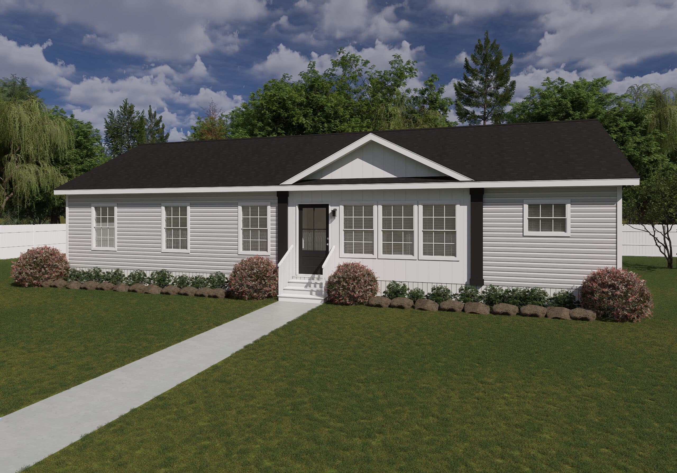 Island breeze mod hero, elevation, and exterior home features